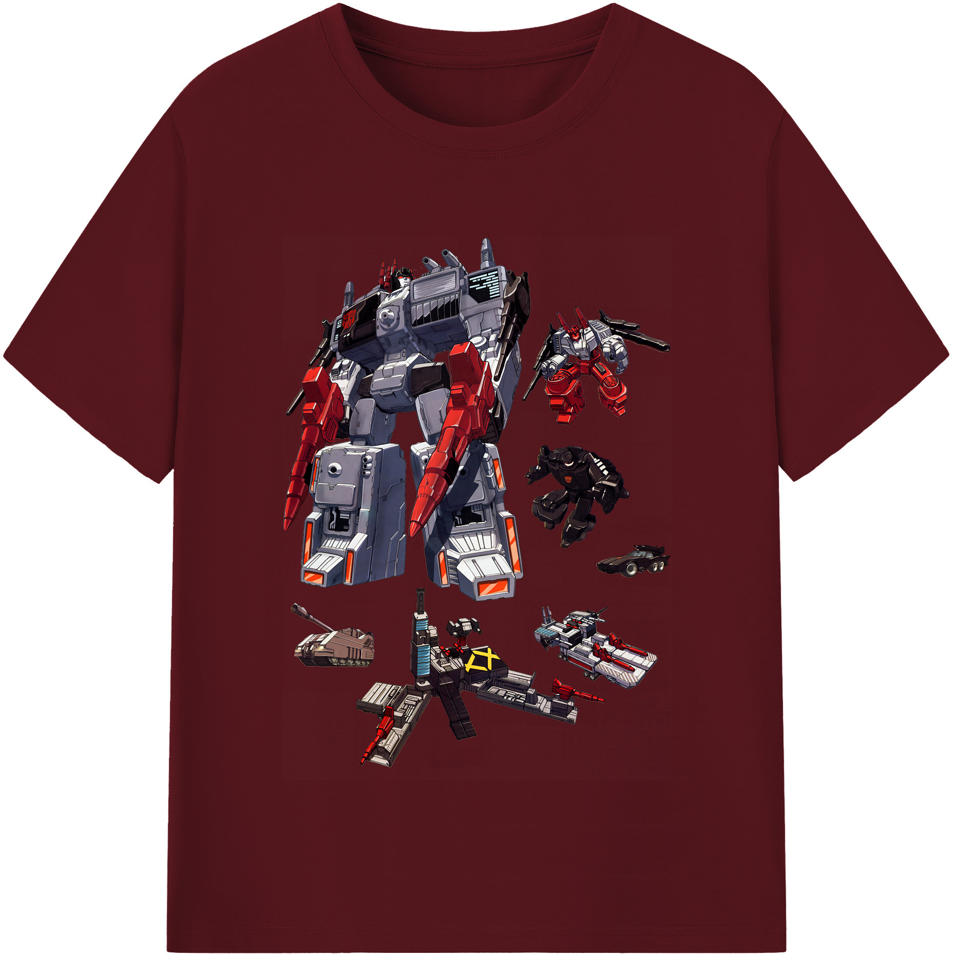 （画像用） Transformers トランスフォーマー 綿100％半袖Tシャツ（フロントプリント）